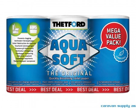 Toalettpapir Thetford Aqua Soft 4+2stk