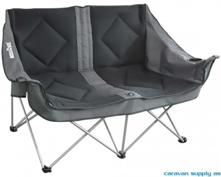 Campingstol Brunner Action Sofa 3D polstret svart